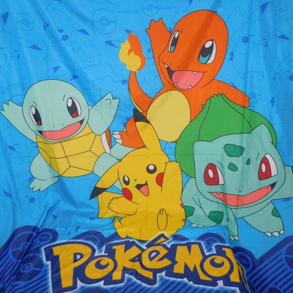 2017 Pokemon Kids Decorative Microfiber Fabric Shower Curtain 72 x 72 - Picture 6 of 6